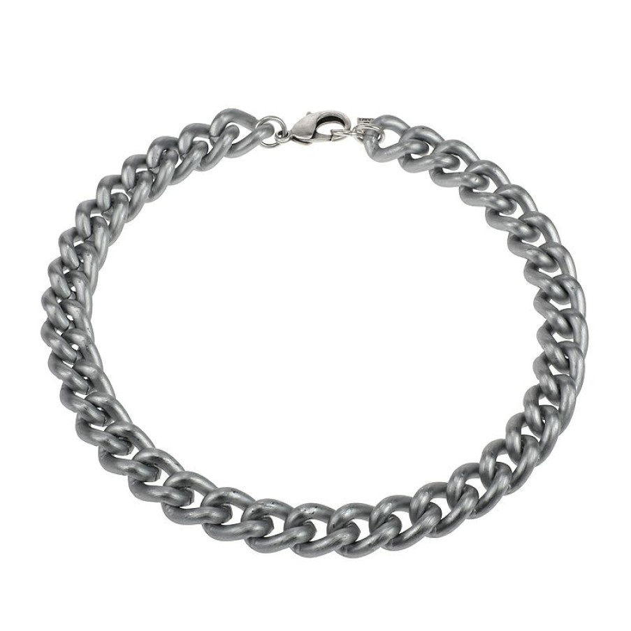 Kettingen Camps & Camps  | Satin Silver Chunky Necklace