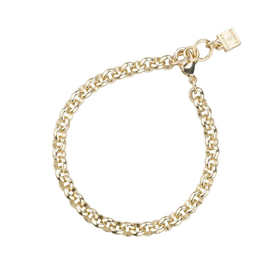 Essentials Camps & Camps  | Small Jasseron Bracelet Licht Goud